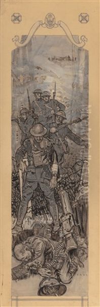 America's Greatest Battle, Collier's Magazine Story Illustration, March 22 - view 1