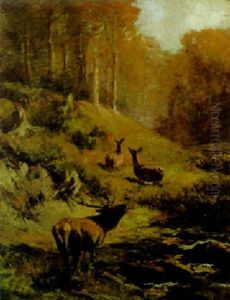 Waldidylle by Franz Xaver von Pausinger
