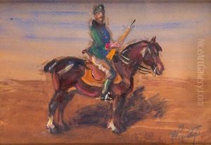 Rider On The Horseback by Fryderyk Pautsch