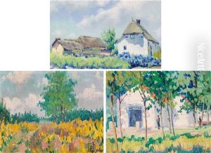 L'eglise Blanche (+ 2 Others, Various Sizes; 3 Works)