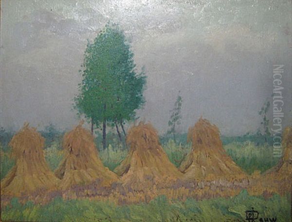 Korenschoven In Een Landschap - view 1