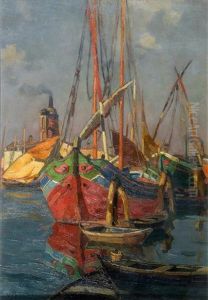 Barques Et Chalutiers Au Port