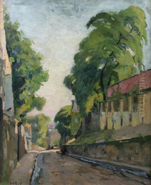 Vue De Paris Montmartre La Rue St Vincent - view 1