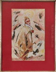 Le Clown Au Parapluie by Elie Anatole Pavil