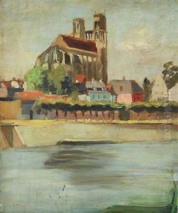 Parisian Landscape by Elie Anatole Pavil