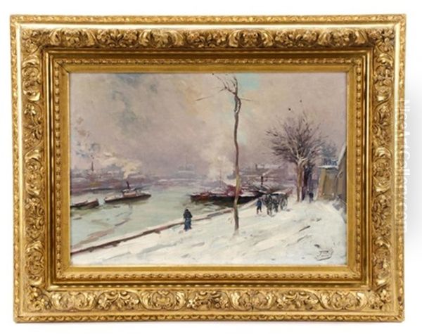 Seine In Winter - view 1