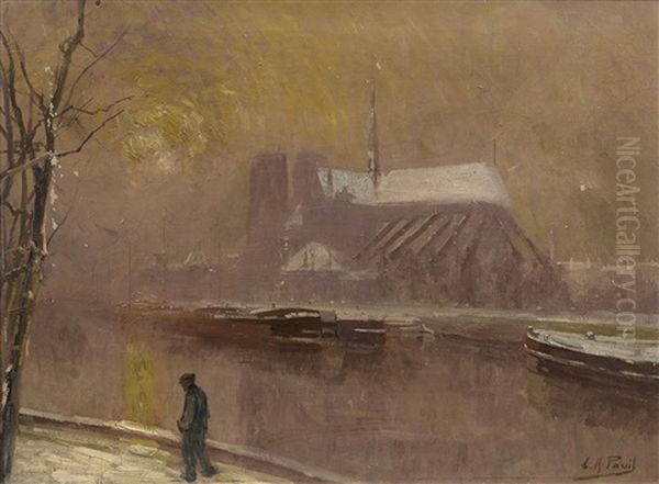 Notre Dame Sous La Neige - view 1