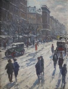Les Grands Boulevards A Paris by Elie Anatole Pavil