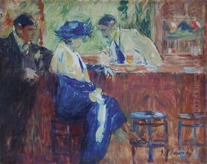 Au Bar by Elie Anatole Pavil