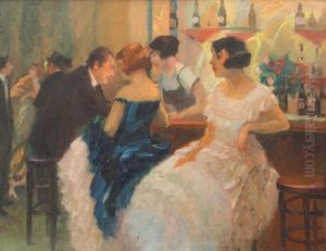 Le Bal Tabarin by Elie Anatole Pavil