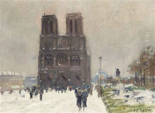 Paris, Notre-dame En Hiver - view 1