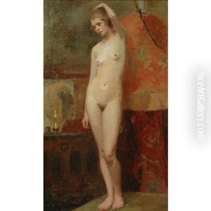 Standing Female Nude by Elie Anatole Pavil