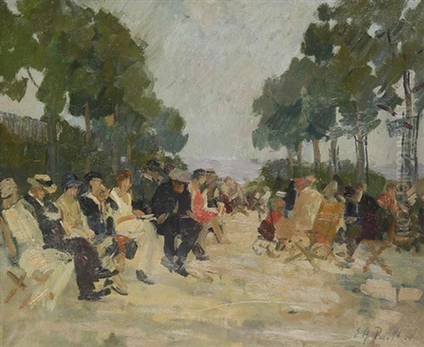 Paris, Scene De Jardin Public - view 1