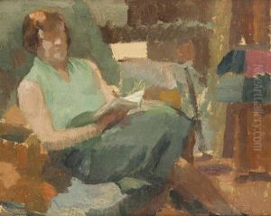 La Lecture by Elie Anatole Pavil
