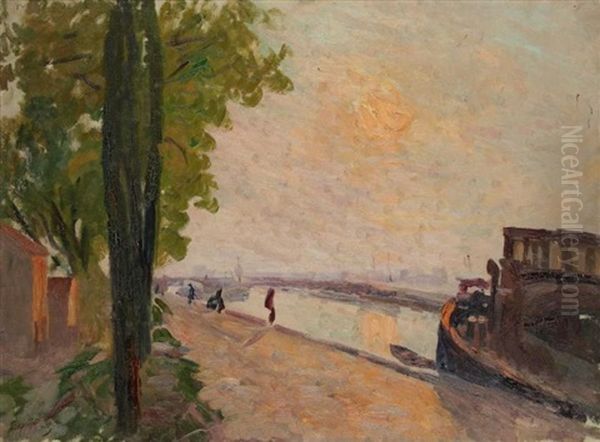 Coucher De Soleil En Bord De Seine - view 1