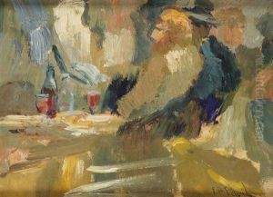 Sur La Place A Montmartre by Elie Anatole Pavil