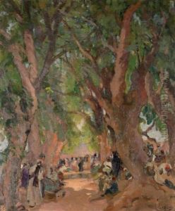 Grands Arbres Au Souk by Elie Anatole Pavil
