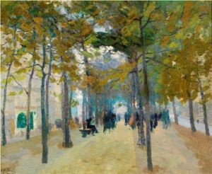 Matin D'ete, Boulevard De Clichy by Elie Anatole Pavil