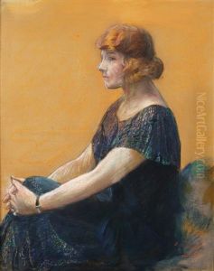 Portrait De Femme by Elie Anatole Pavil