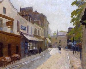 Promeneurs Sur La Place Du Tertre
