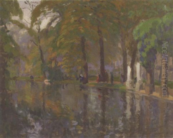Piece D'eau Au Parc Monceau - view 1