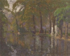 Piece D'eau Au Parc Monceau
