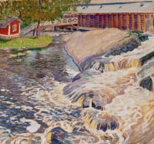 Rapids In Noormarkku by Vaino Blomstedt