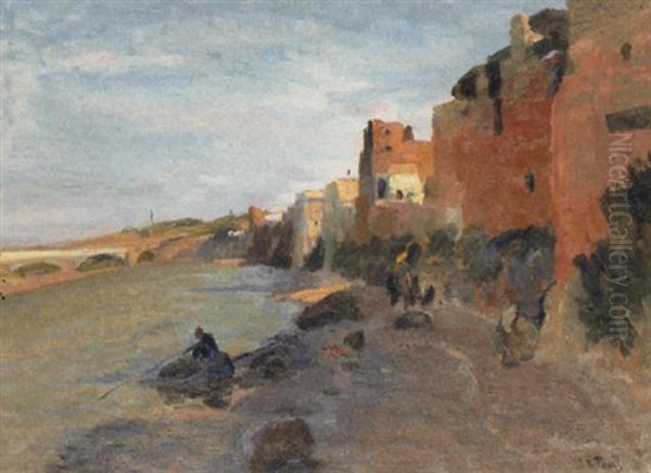 A Fisherman On The Shore In Tangiers - view 1