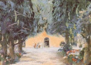 Allee Fleurie by Elie Anatole Pavil