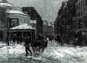Le Cirque Medrano E La Rue Des Martyres Eneigee by Elie Anatole Pavil