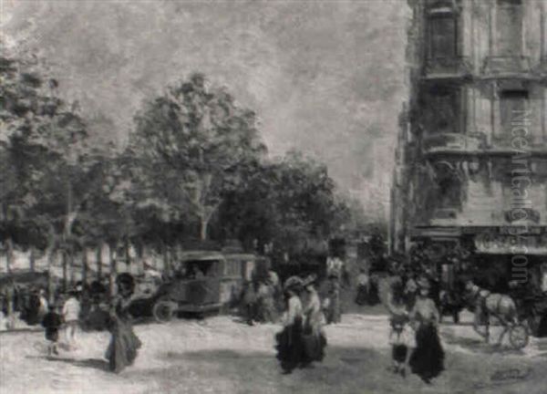 Sunny Parisian Street - view 1