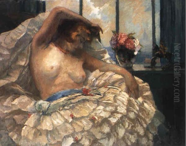Nu A La Robe Fleurie - view 1