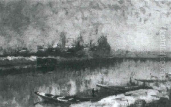 Vue D'un Bord De Seine - view 1