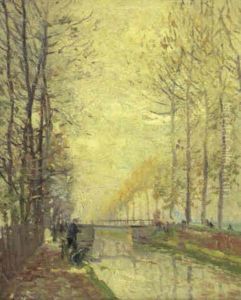 Vers Le Soir. Flodlandskab by Elie Anatole Pavil
