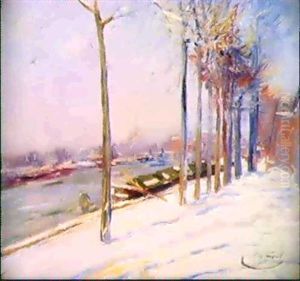 Pairs, Les Quais Sous La Neige Pairs, Les Quais Sous La Neige