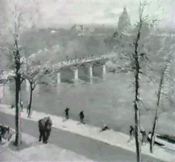 Les Quais A Paris, 1908 - view 1