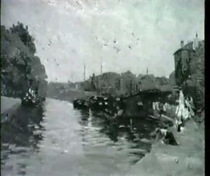 La Seine Au Bas Meudon by Elie Anatole Pavil