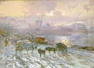 Les Quais A Paris Sous La Neige Les Quais A Paris Sous La Neige
