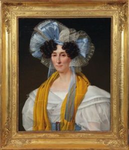 Elegante Au Ruban Bleu by Isidore Pean Du Pavillon