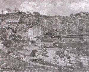 Sudliche Sommerlandschaft by Louis Claude Paviot