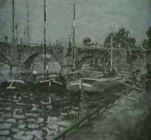 Pont De St. Cloud by Louis Claude Paviot