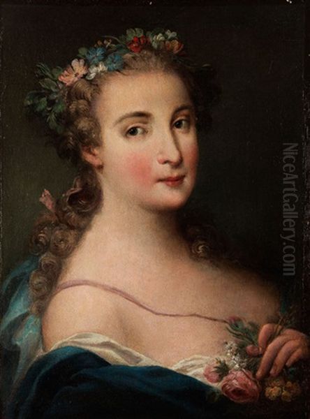 Bildnis Einer Jungen Frau Als Flora - view 1