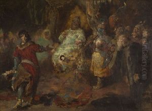 Reception Of The Polish Envoy By Tsar Ivan The Terrible by Waclaw Pawliszak