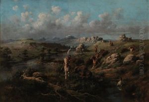 Buffalo Hunt by Edgar Samuel Paxson