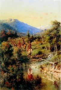 Return Of Chief Joseph And His Tribe by Edgar Samuel Paxson