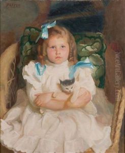 Portrait Of Ruth Gaston, Age 3 by William McGregor Paxton