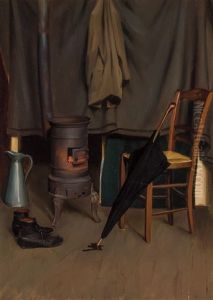 Interior Of The Artist's Paris Studio by William McGregor Paxton