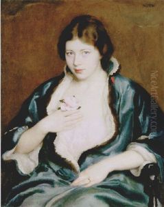 Woman In Blue Wrap