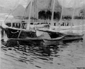 Harbor Scene Harbor Scene