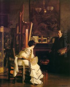 In The Studio by William McGregor Paxton
